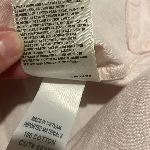 Citizens of Humanity - Aave Oversized Cuff Shirt in Oxford Guava - Picture 8 of 8